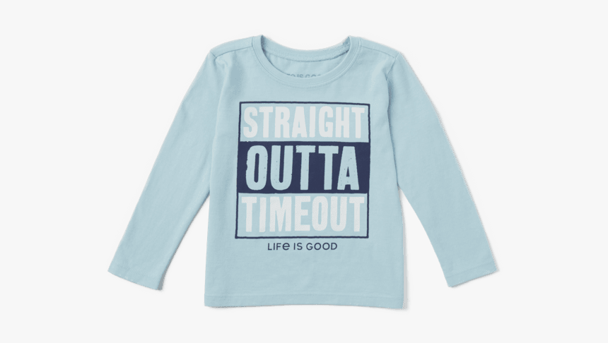 Toddler Straight Outta Timeout Long Sleeve Crusher - Long-sleeved T ...