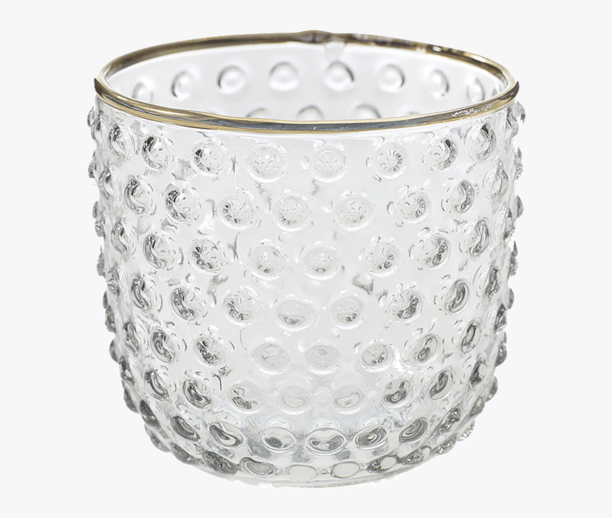 Mady Gold Trim Hobnail Votive - Ceramic, HD Png Download, Free Download