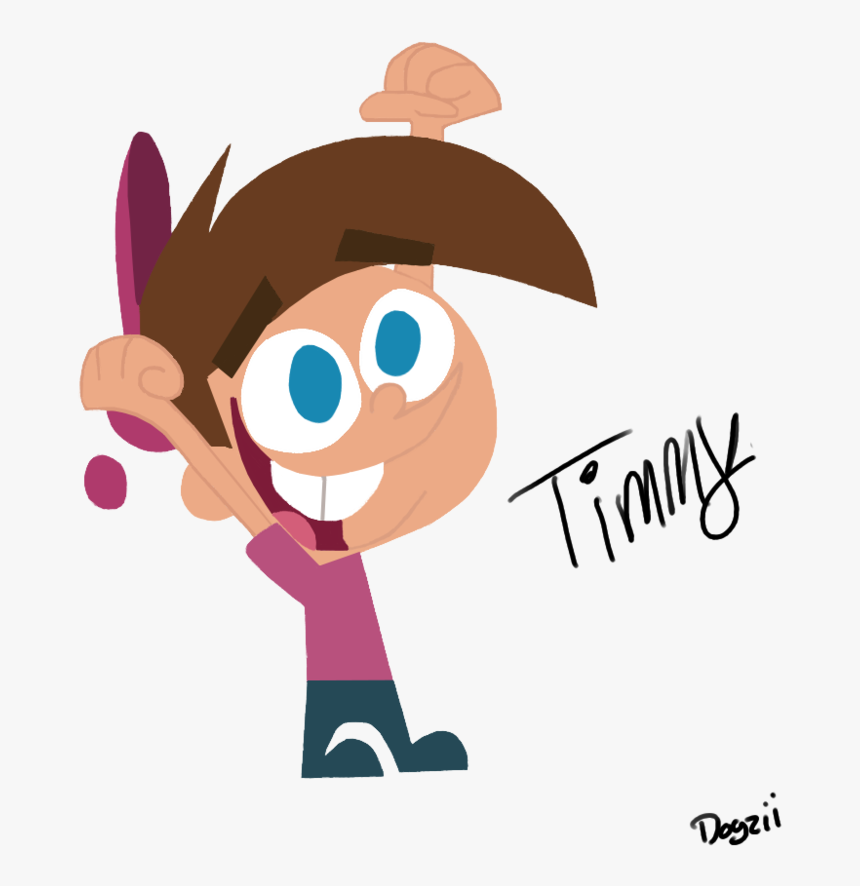 Timmy Turner -lineless By Ssdogzii The Fairly Oddparents, - Timmy Turner Wallpaper Iphone, HD Png Download, Free Download