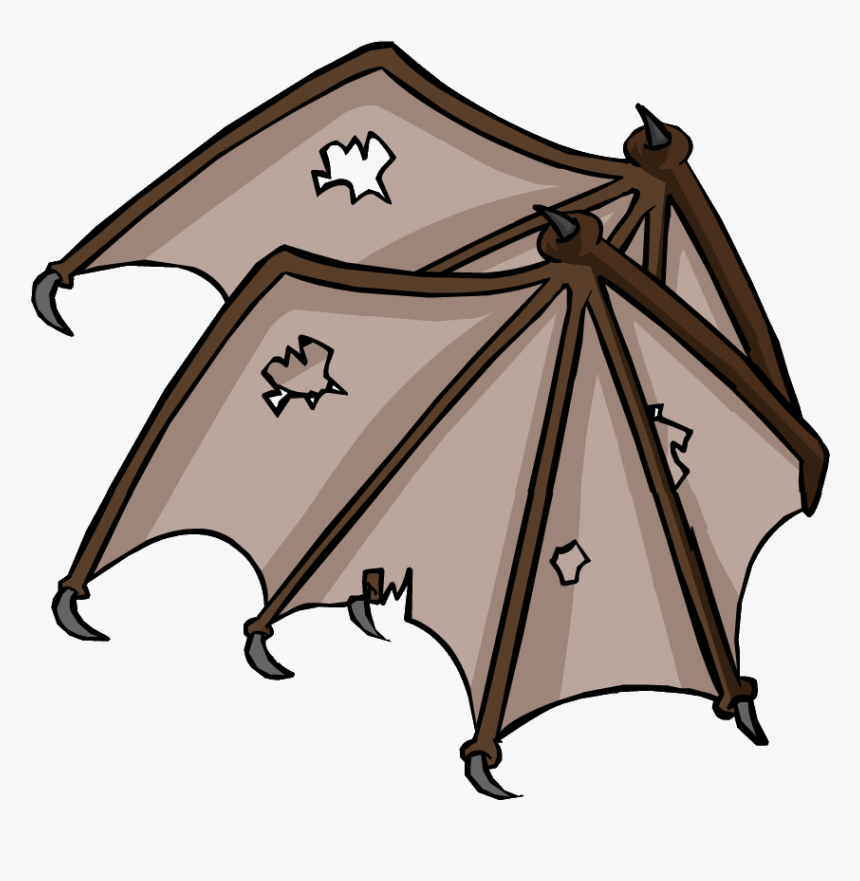 Brown Bat Wings Icon - Club Penguin Bat Wings, HD Png Download, Free Download