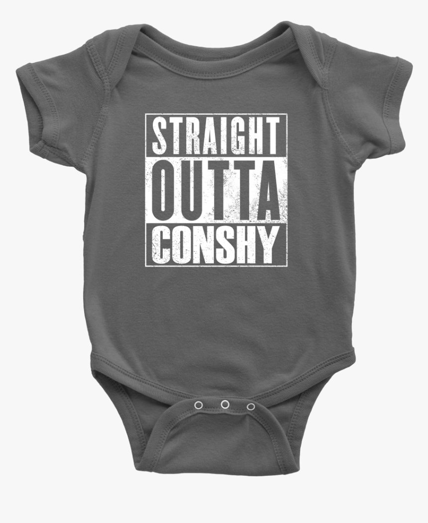 Straight Outta Conshy Onesie - Monochrome, HD Png Download, Free Download