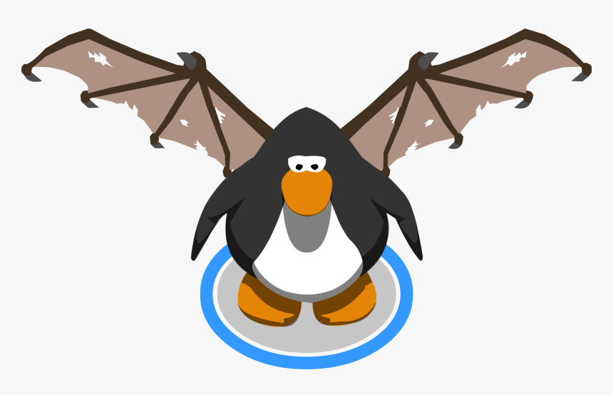 Image Wings In Game - Blue Club Penguin Penguin, HD Png Download, Free Download