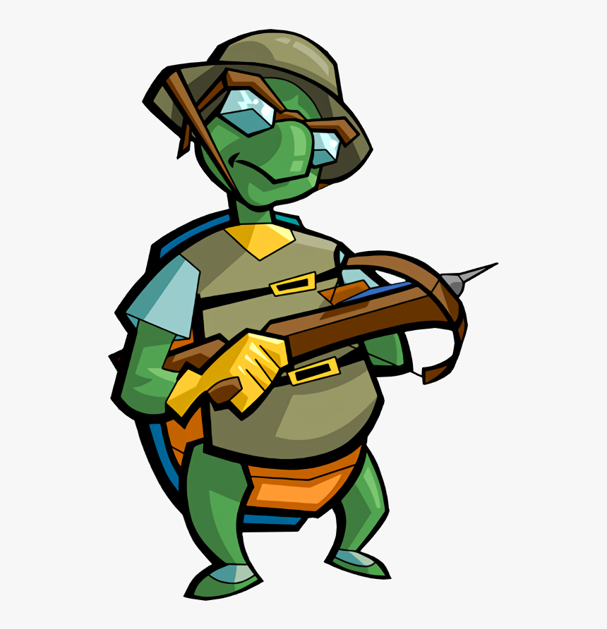 Sly 2 Renders Bentley Plus An Edit To Make His Vest - Turtle From Sly Cooper, HD Png Download, Free Download