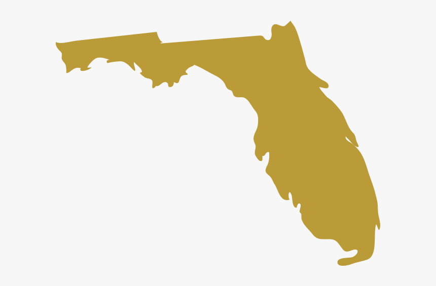 Florida Vector Graphic , Transparent Cartoons - Silhouette Florida State Outline, HD Png Download, Free Download