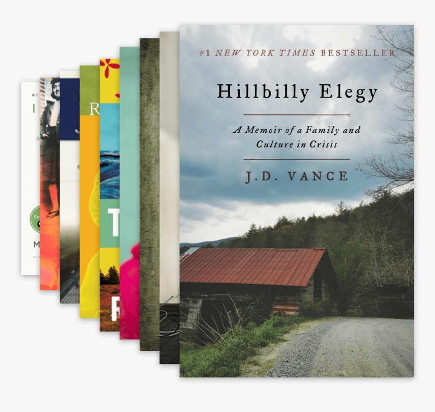 Go Big Read Covers Stacked - Hillbilly Elegy A Memoir Of A Family, HD Png Download, Free Download