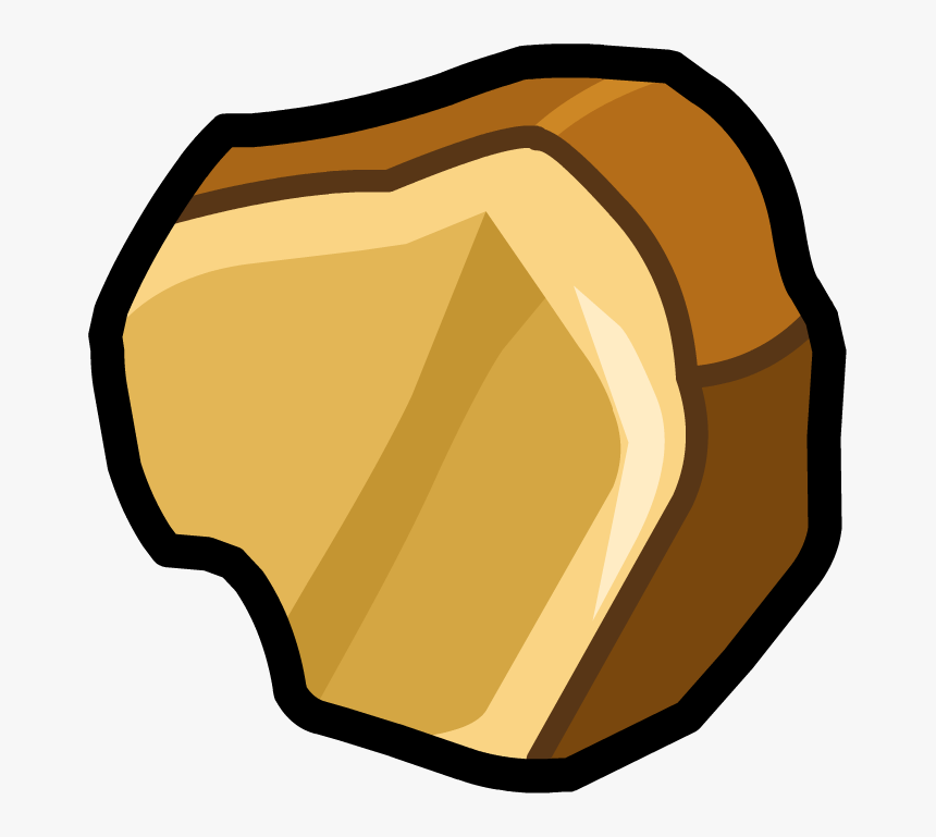 Golden Nuggets Club Penguin - Gold Nugget Drawing Easy, HD Png Download, Free Download