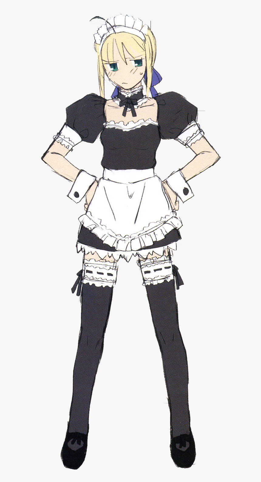 Maid Png Picture - Saber Arturia Maid, Transparent Png, Free Download
