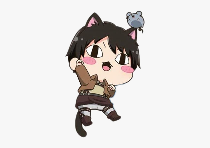 #aot #attackontitan #erenjaeger #eren #ereri #nekoeren - Eren Jaeger Kawaii, HD Png Download, Free Download