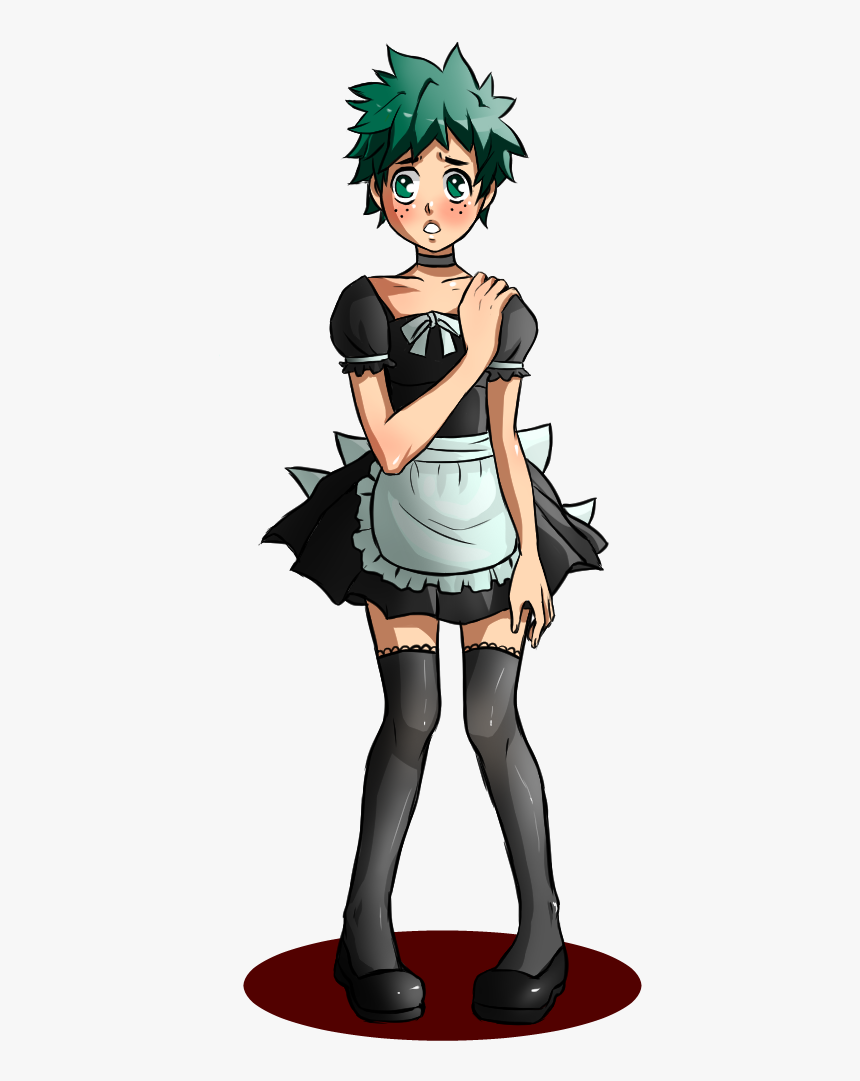 Maid Deku By Karupiin - Deku As A Cat, HD Png Download, Free Download