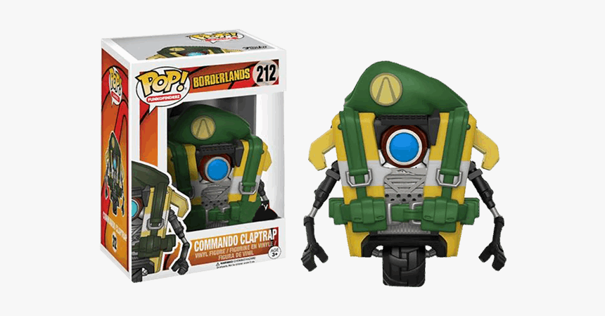 Funko Pop Commando Claptrap, HD Png Download, Free Download