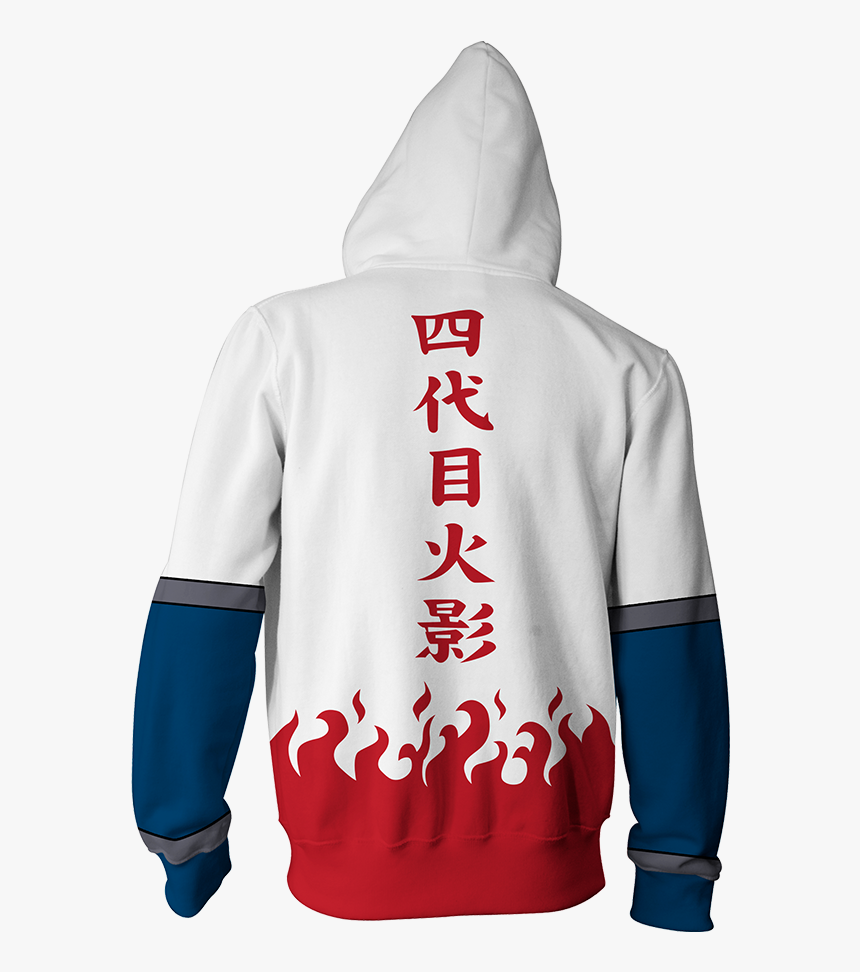 Naruto Namikaze Minato Cosplay Zip Up Hoodie Jacket - Terror Live By The Code Hoodie, HD Png Download, Free Download
