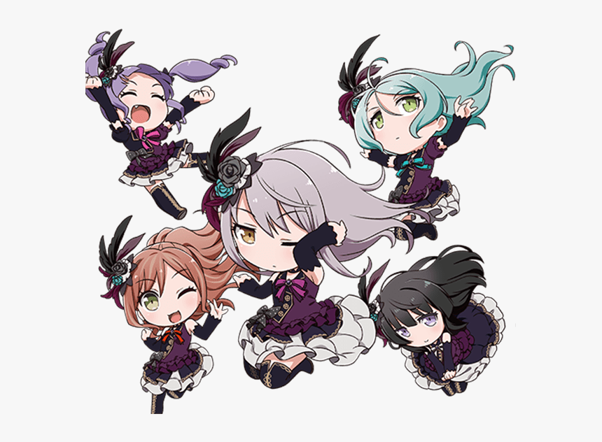 Anime, Bang Dream Girls Band Party Pico, Bang Dream - Bang Dream Pico Roselia, HD Png Download, Free Download