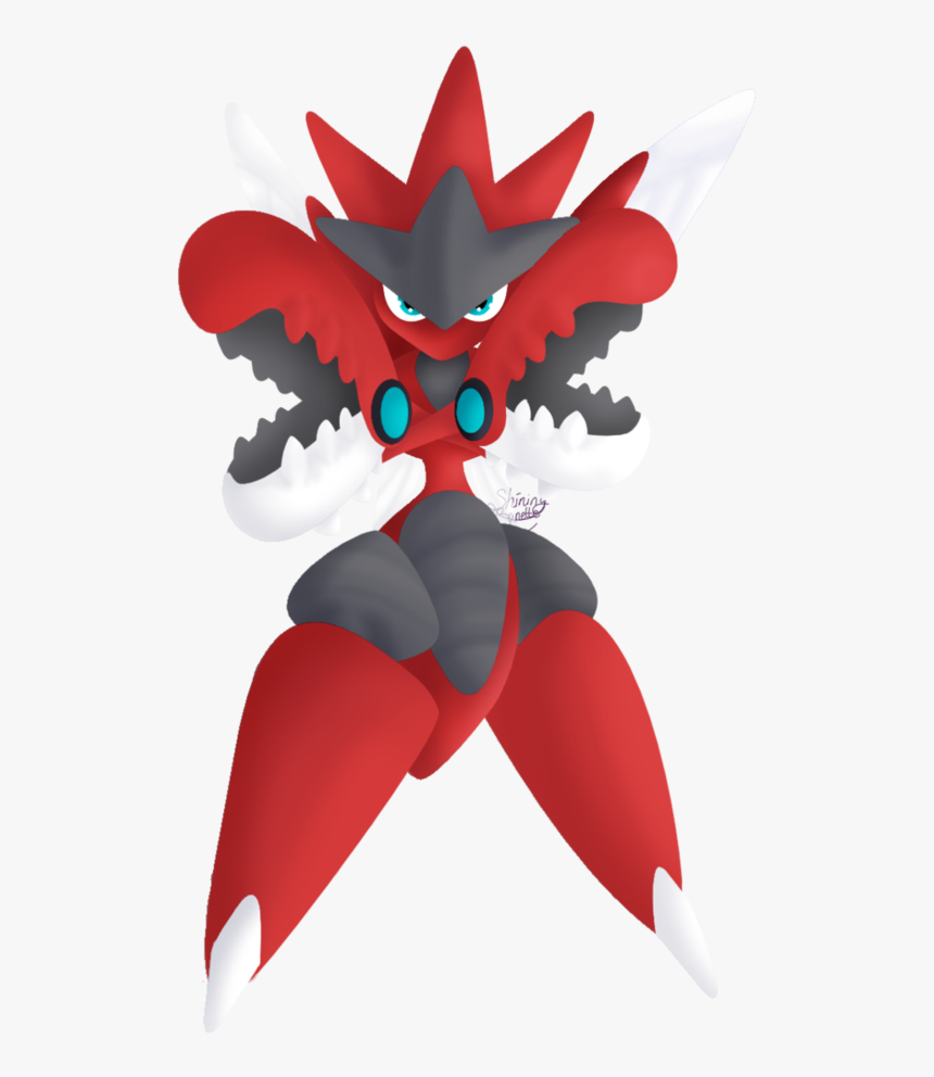 Mega Scizor Render , Png Download - Cartoon, Transparent Png, Free Download