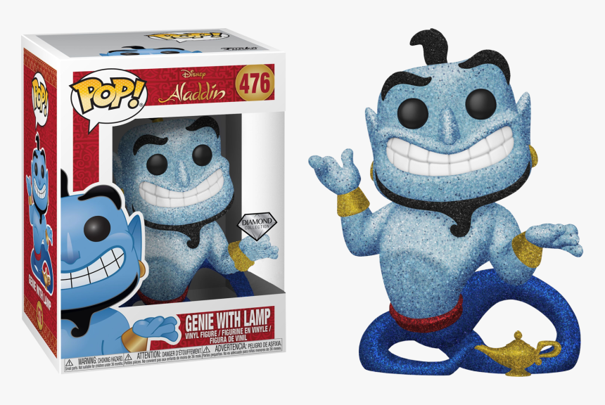 Genie With Lamp Diamond Glitter Us Exclusive Pop Vinyl - Genie Funko Pop Diamond, HD Png Download, Free Download