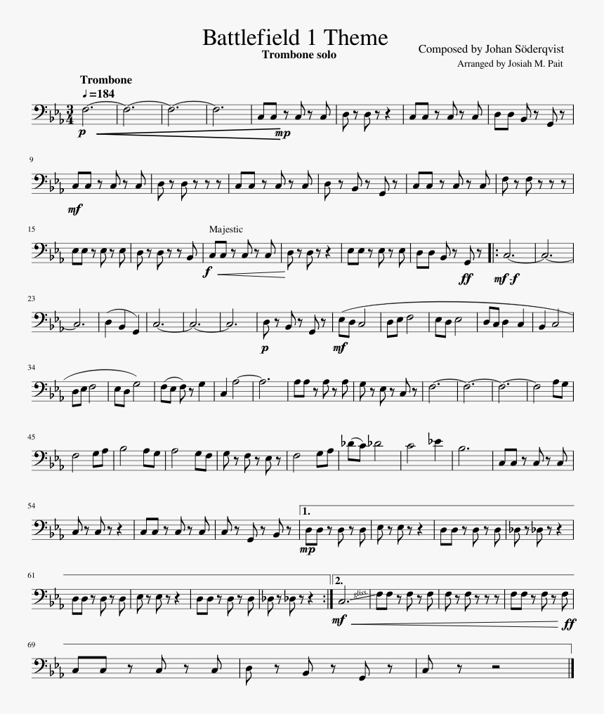 Let It Go Trumpet Sheet Music Louis, HD Png Download, Free Download