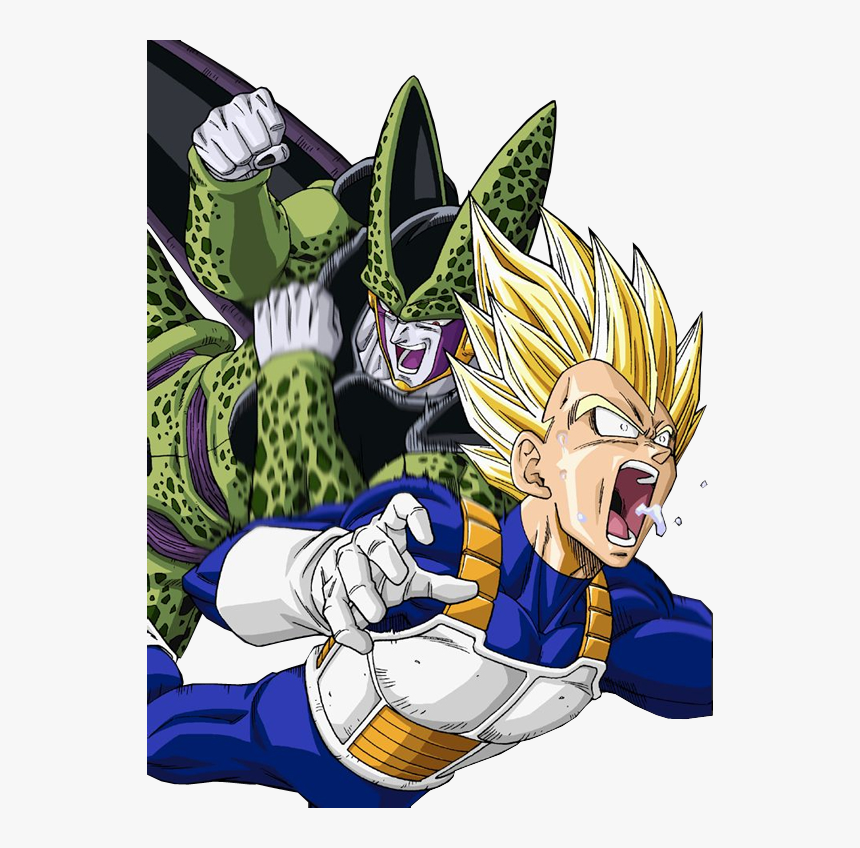 Dragon Ball Gt, Perfect Cell, Got Dragons, Dbz Vegeta, - Perfect Cell Vs Vegeta, HD Png Download, Free Download