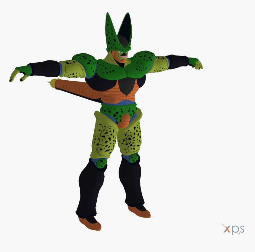 Clip Art Vegeta Dragon Ball Xenoverse - Semi Perfect Cell 3d Model, HD Png Download, Free Download