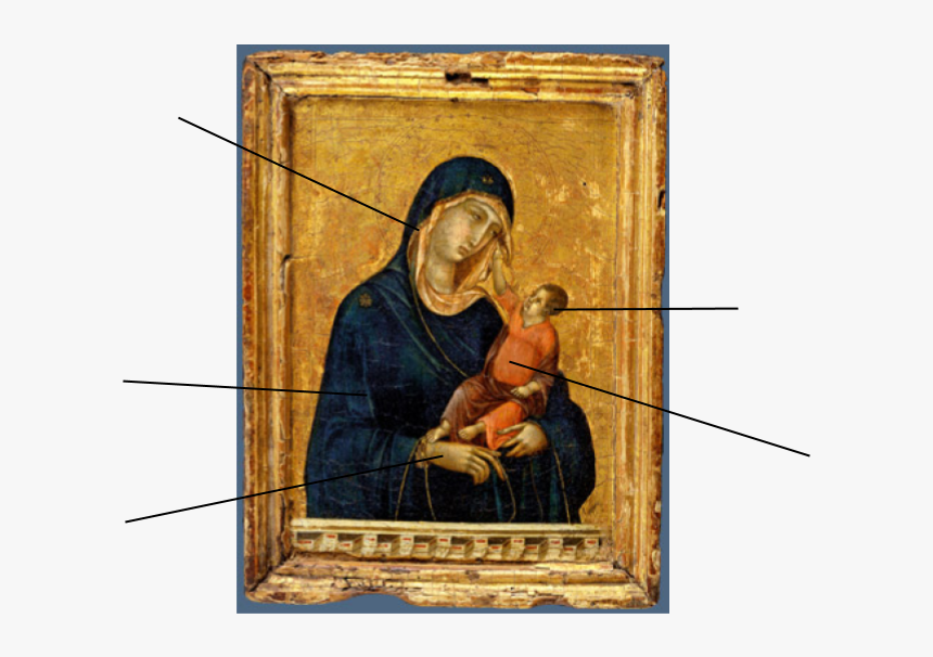 Transparent Looking Down Png - Madonna And Child Duccio Di Buoninsegna, Png Download, Free Download