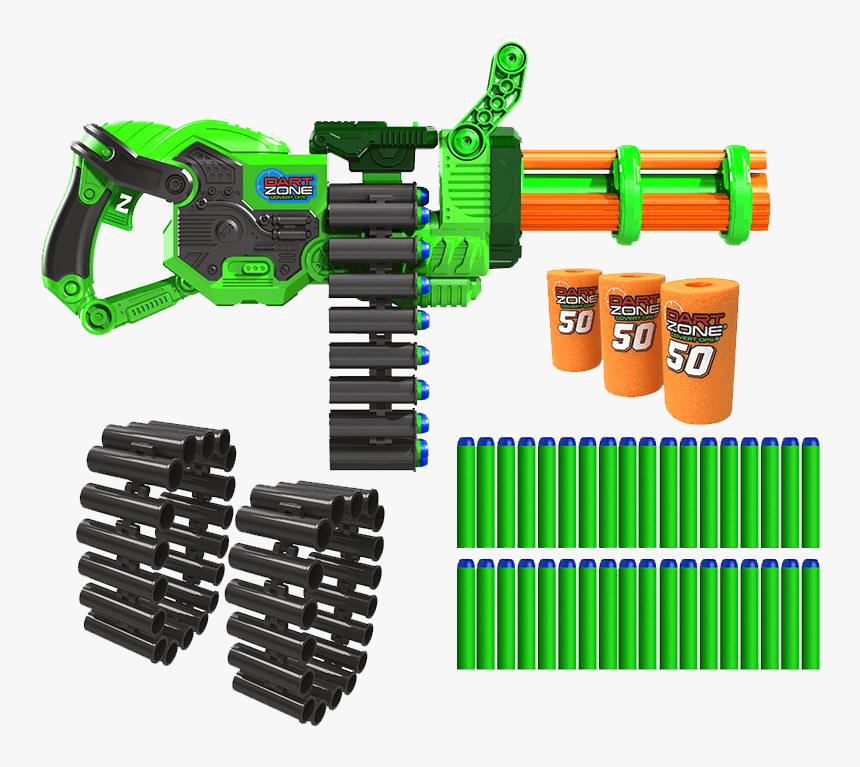 The Dart Zone® Super Commando Gatling Blaster - Dart Zone, HD Png Download, Free Download