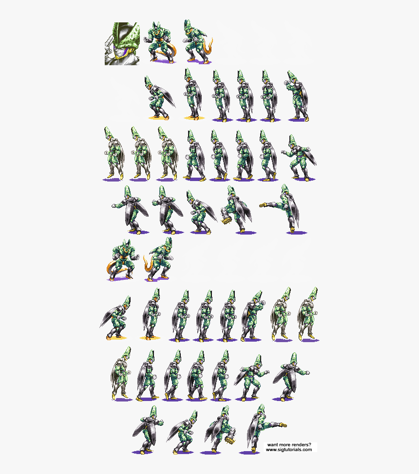 Dbz Cell Sprites, HD Png Download, Free Download