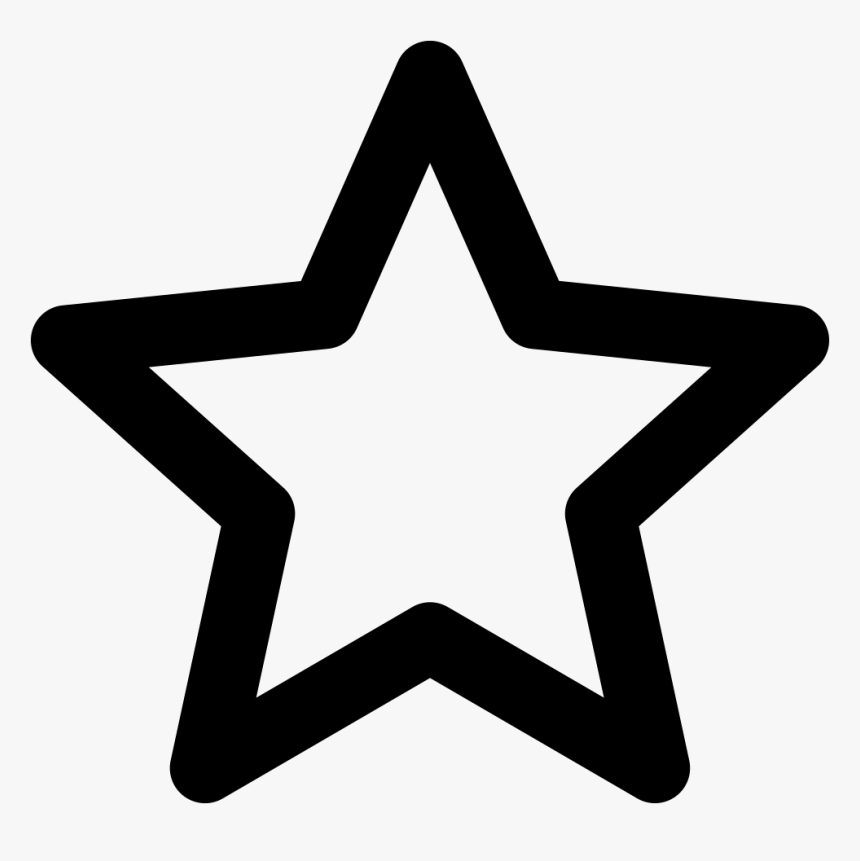 Entertainment Icon - Outline Of Star Shape, HD Png Download, Free Download