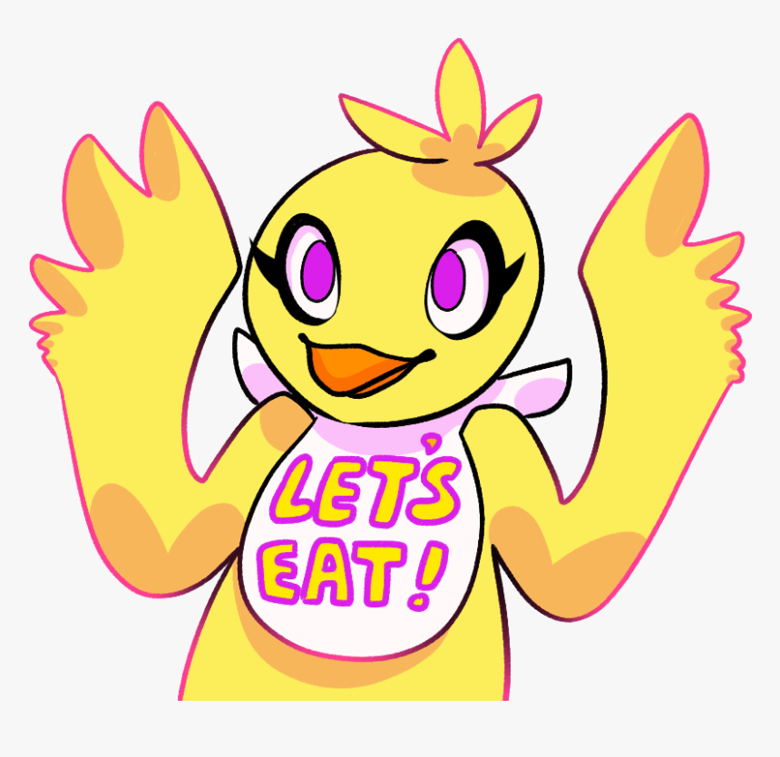 Five Nights At Freddy"s 2 Pink Yellow Text Clip Art - Cute Chica Art Transparent, HD Png Download, Free Download