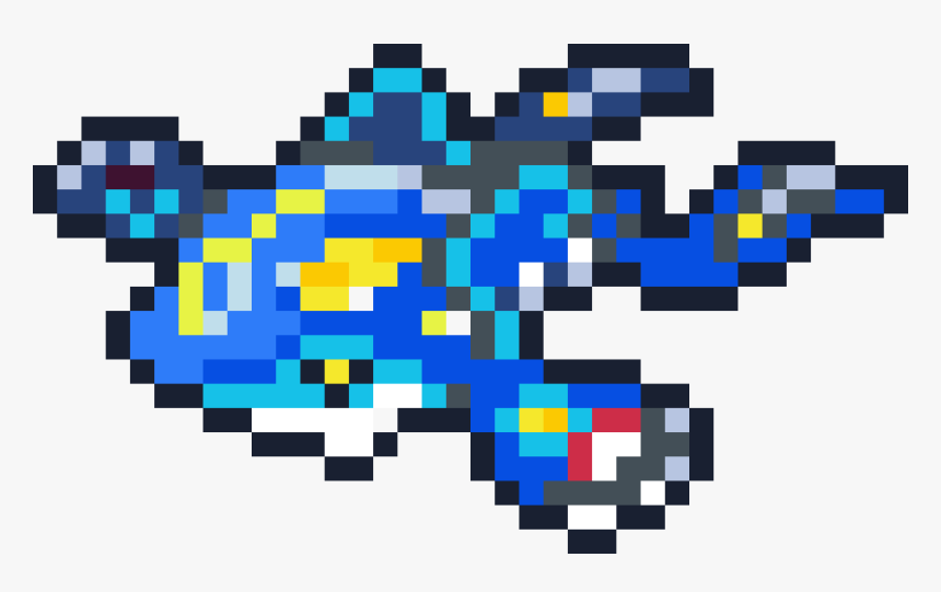 Pixel Art Pokemon Kyogre, HD Png Download, Free Download