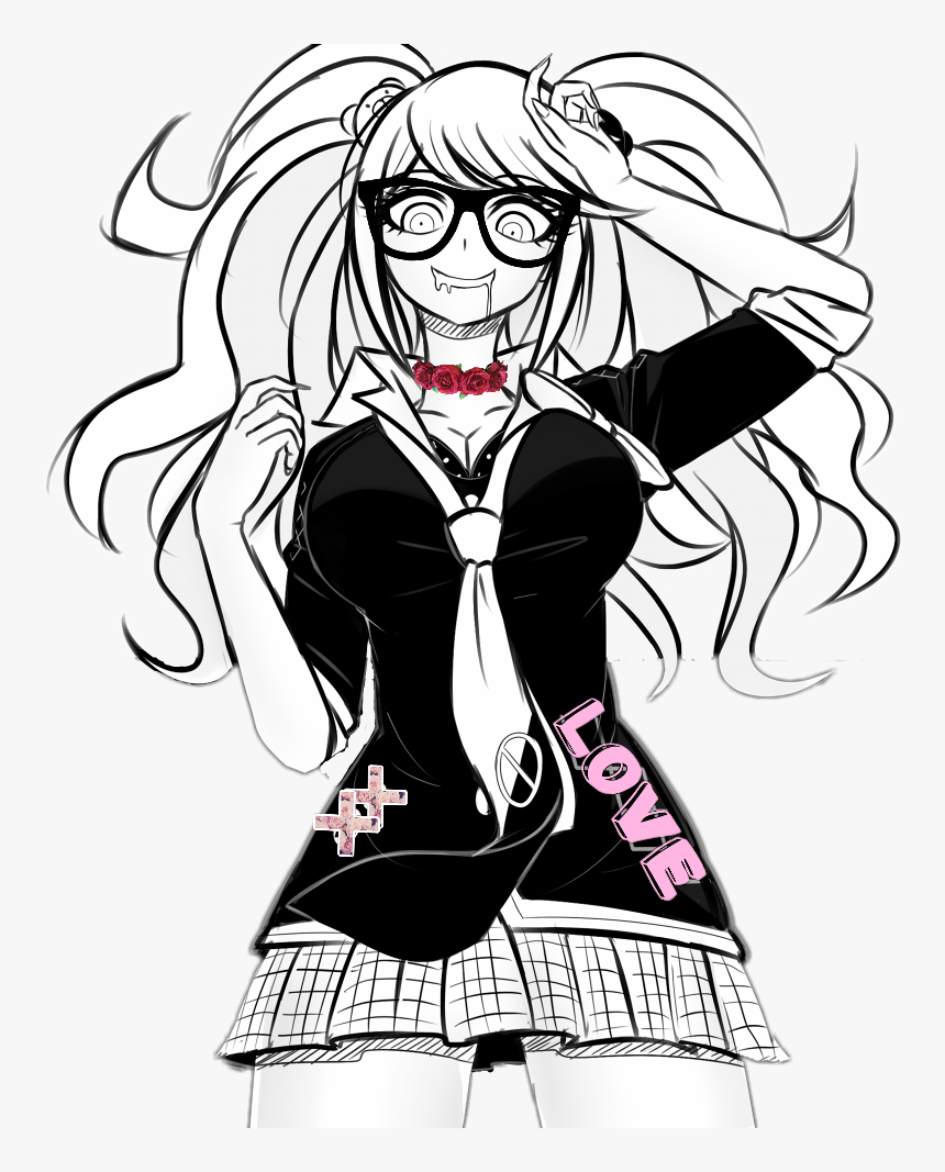 #junko Enoshima - Coloring Pages Of Junko, HD Png Download, Free Download