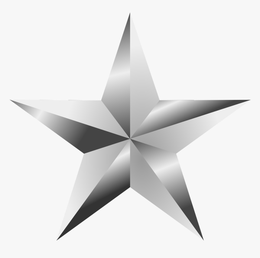 Silver Star Png, Transparent Png, Free Download