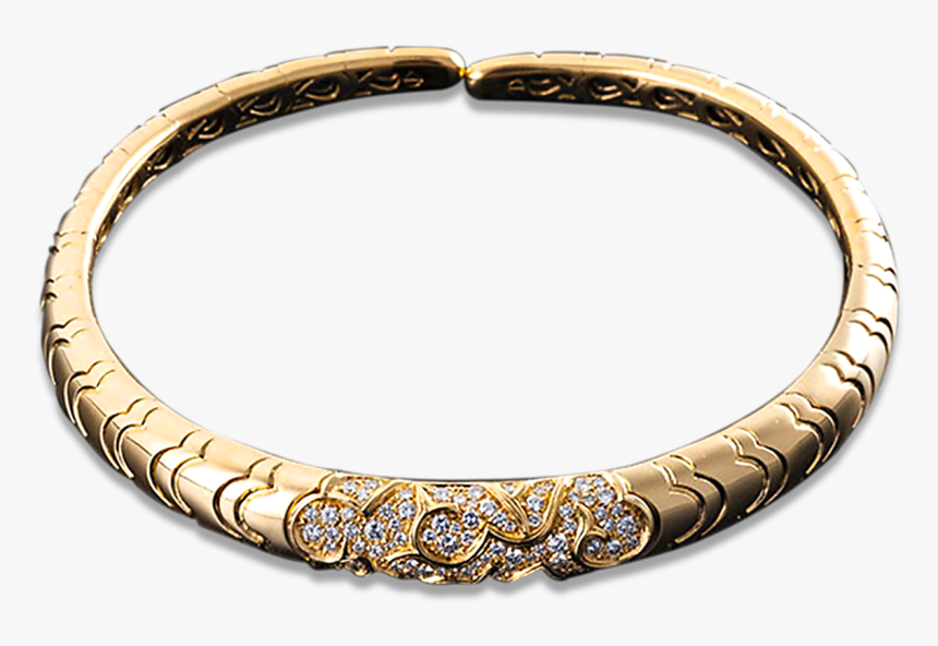 Marnia B Gold And Diamond Collar Necklace - Body Jewelry, HD Png Download, Free Download