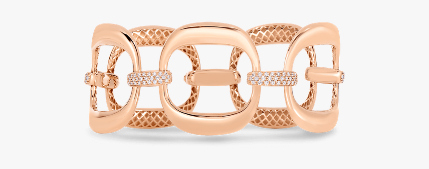 Roberto Coin Link Bracelet With Diamonds - Bracelet, HD Png Download, Free Download