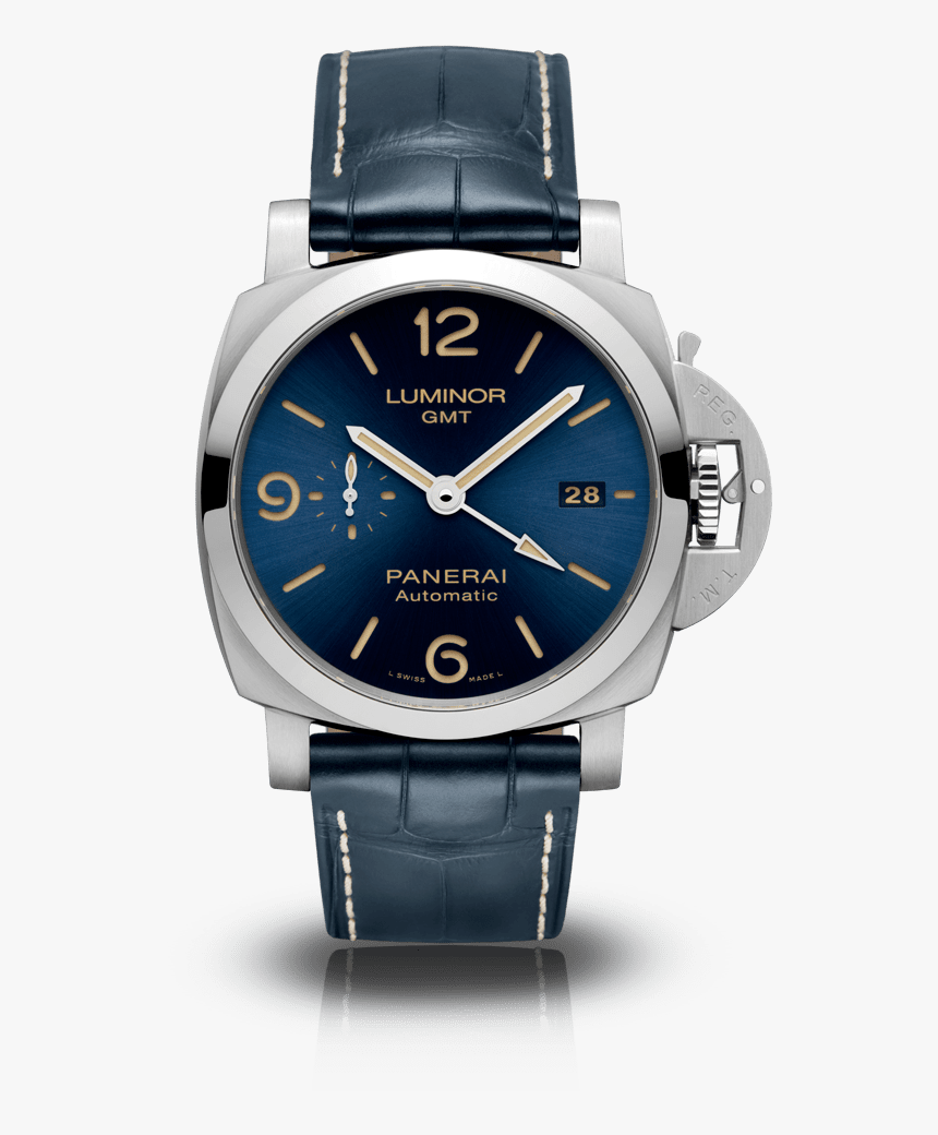 Luminor Gmt - 44mm - Panerai Luminor Blue Dial, HD Png Download, Free Download