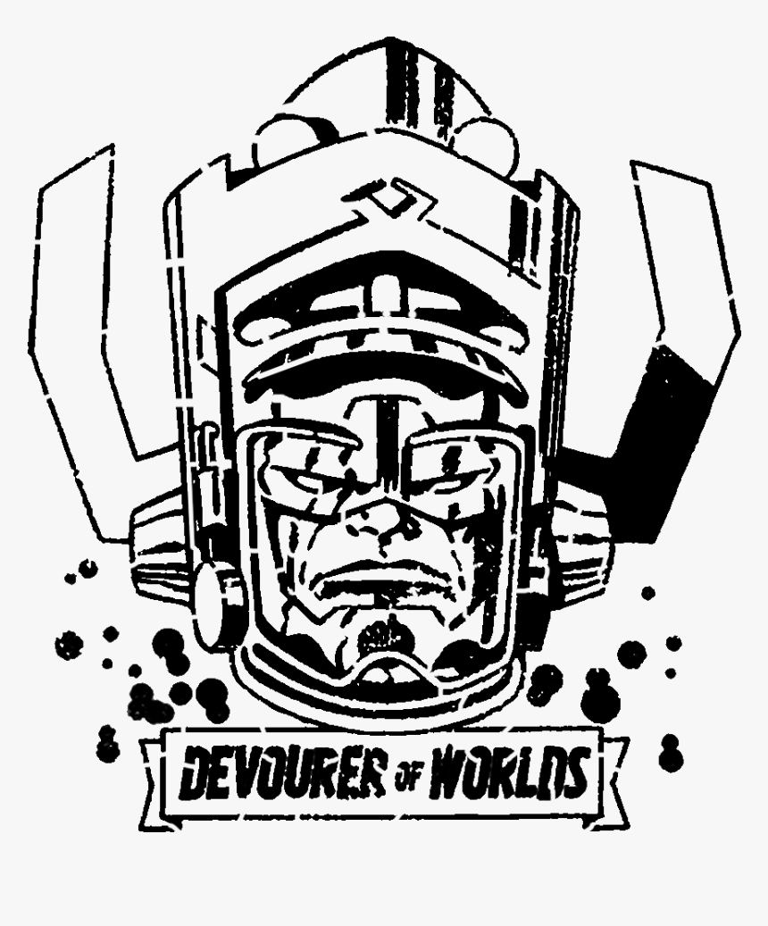 Galactus Black And White, HD Png Download, Free Download