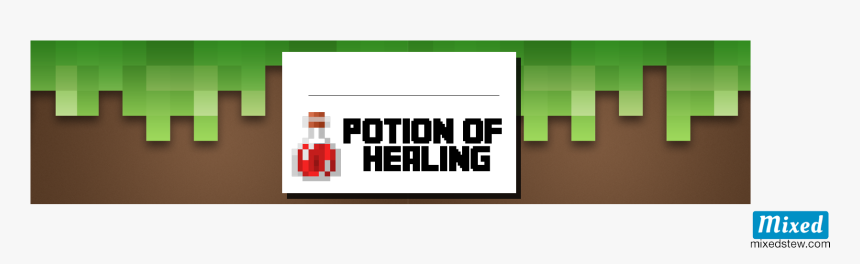 Minecraft Food Bar Png - Minecraft Potion Of Healing Printable, Transparent Png, Free Download