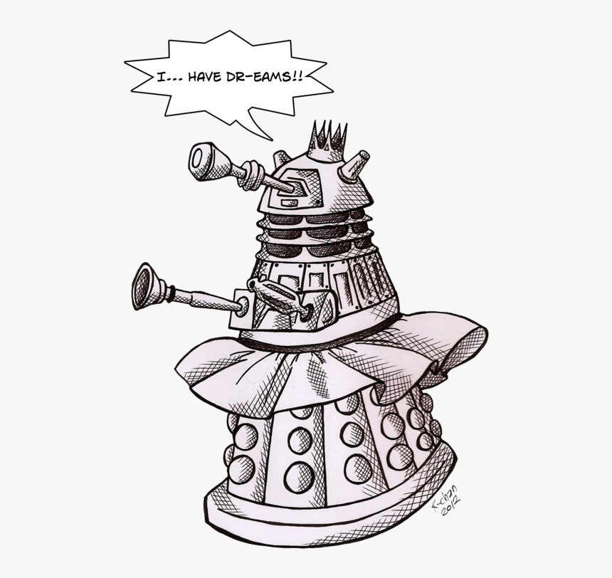 Dalek Drawing, HD Png Download, Free Download