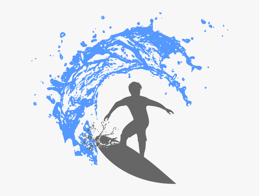 Clipart Wave Surfing - Surfing, HD Png Download, Free Download