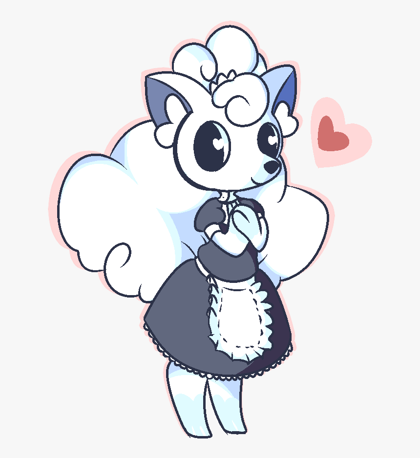 Alolan Vulpix Maid - Vulpix Maid, HD Png Download, Free Download