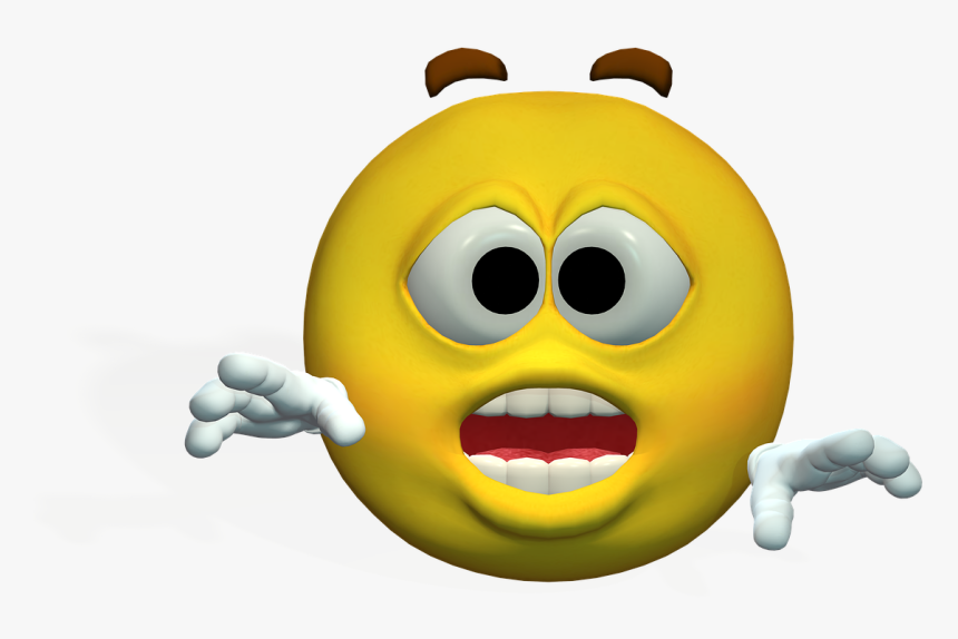 Emotiguy, Frightened, Excited, Curious, Fig, Yellow - Smiley Aufgeregt, HD Png Download, Free Download