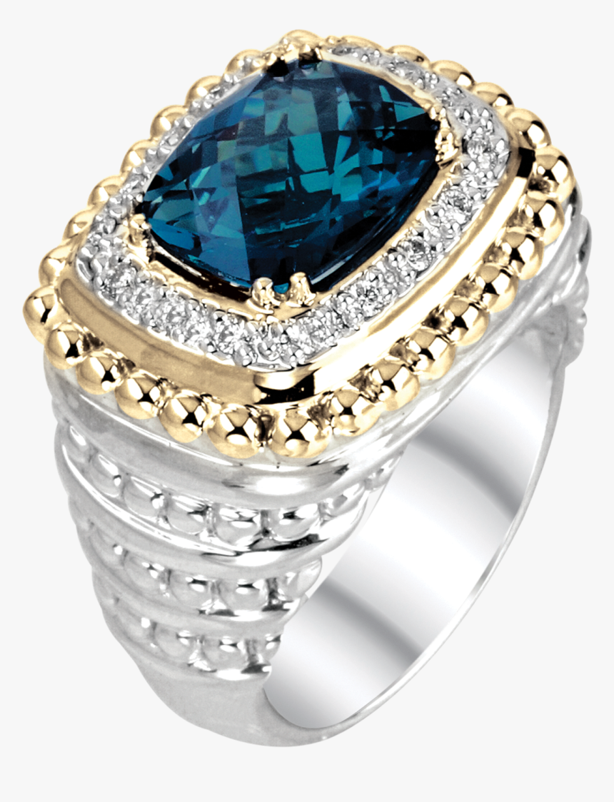 14ky/ss London Blue Topaz Ring - Ring, HD Png Download, Free Download