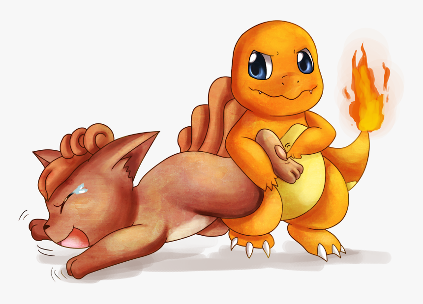 Free Download Charmander Clipart Charmander Pokémon - Charmander And Vulpix, HD Png Download, Free Download