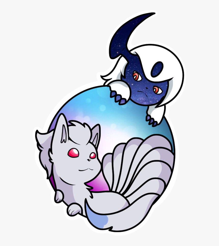 Image - Shiny Ninetales And Absol, HD Png Download, Free Download