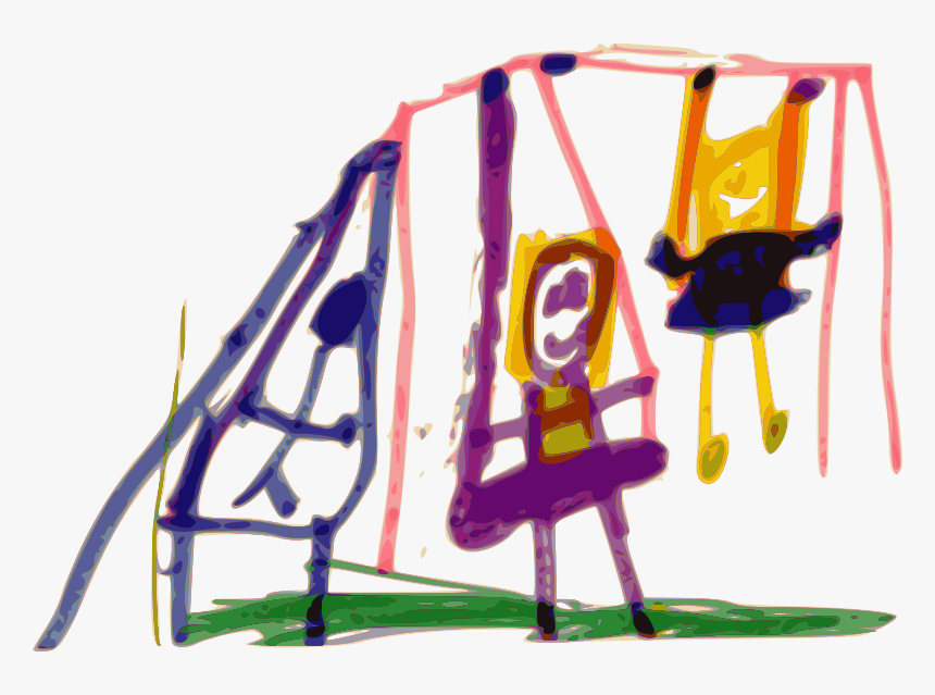 Kindergarten Art Swing, HD Png Download, Free Download