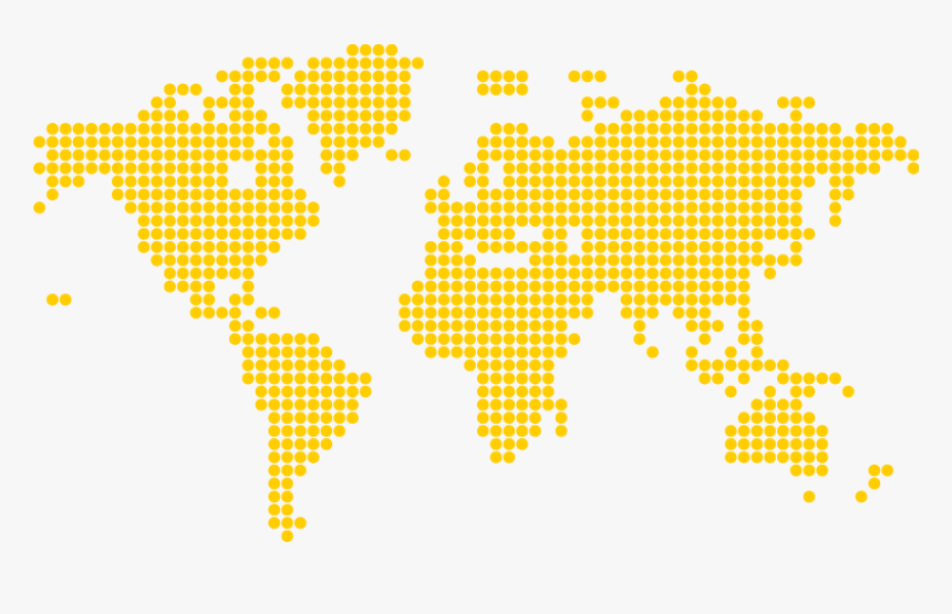 Yellow Dots Png Png Royalty Free Library - World Map Dot Png, Transparent Png, Free Download