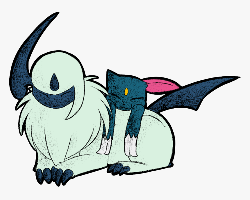 Absol And Sneasel - Cartoon, HD Png Download, Free Download