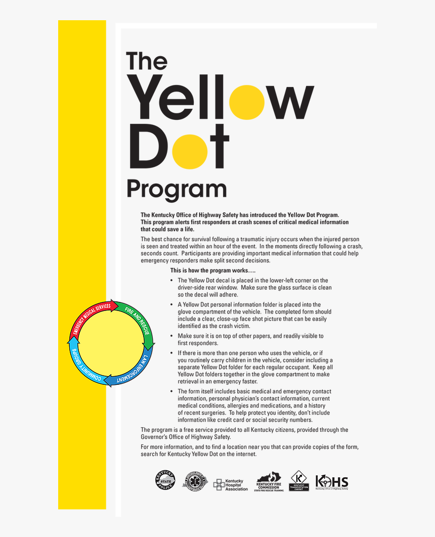 The Yellow Dot Program - Circle, HD Png Download, Free Download