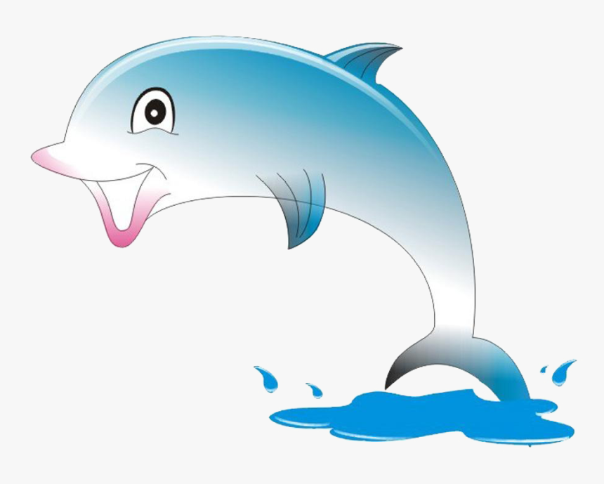 Cartoon Animation Dolphin Transprent Png - Animated Dolphin Images Png, Transparent Png, Free Download