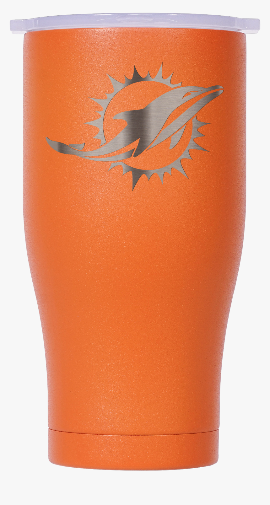 Miami Dolphins Orange/white Etched Chaser 27oz - Energy Drink, HD Png Download, Free Download