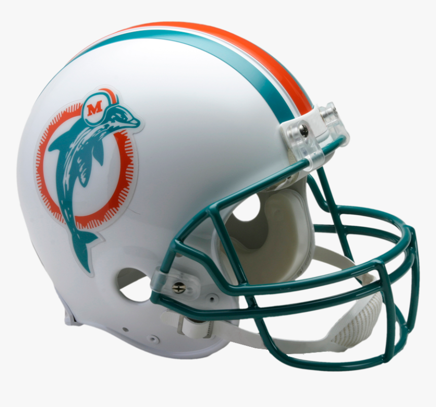Miami Dolphins Vsr4 Authentic Throwback Helmet - Miami Dolphins Retro Helmet, HD Png Download, Free Download