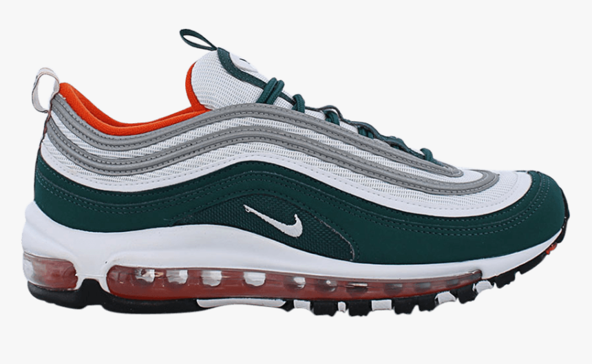 Air Max 97 Gs "miami Dolphins - Air Max 97 Orange Green White, HD Png Download, Free Download