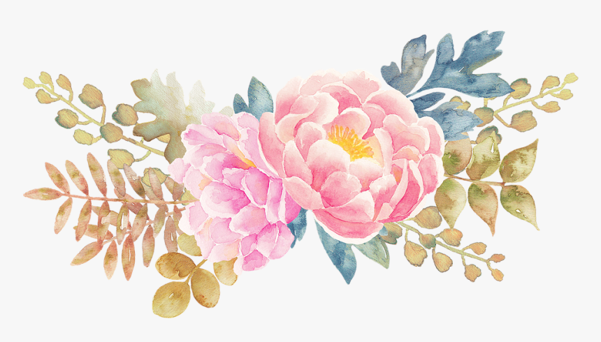 Transparent Peonies Clipart - Watercolor Flower Vector Png, Png Download, Free Download